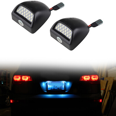 #ad 2Pcs LED License Plate Light Tag Lamps Assembly Replacement for Truck Trailer RV $5.97