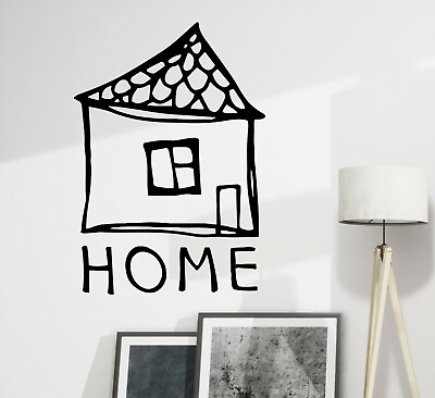 #ad Wall Decal Child Drawing Decor House Word Lettering Vinyl Sticker ed2137 $69.99