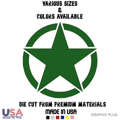 #ad Military Army Star Vinyl Decal Sticker $2.15