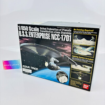 #ad Star Trek U.S.S. Enterprise NCC 1701 1:850 1 850 Scale Plastic Model Kit Bandai $197.88