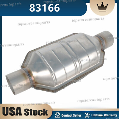 #ad Universal Catalytic Converter 2.5” 2 1 2” Pipe 11” Body For Chevrolet GMC $25.66