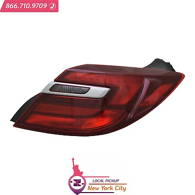 #ad Local Pickup Fits 2014 2017 Buick Regal Right Tail Light Assembly With Chrome $499.61