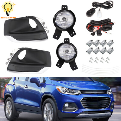 #ad Passengeramp;Driver Side Fog Lights Lamps For 2017 2021 Chevrolet Trax w Switch $59.96