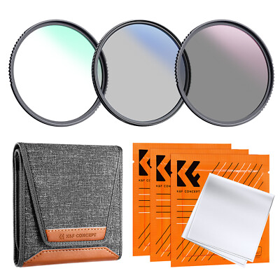 #ad Kamp;F Concept Lens Filter kit 37mm 82mm MCUVCPLND4cleaning clothfilter bag $39.99