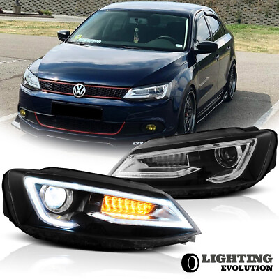 #ad VLAND LED Headlights For VW VOLKSWAGEN JETTA 2011 2018 Sequential LED DRL A Pair $368.09
