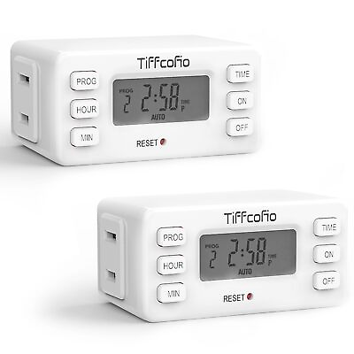 #ad Indoor Digital Light Timer Outlet 24 Hour Easy Programmable Timers for Elect... $25.39
