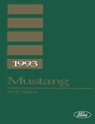 #ad 1993 Ford Mustang Shop Service Repair Manual Engine Drivetrain Electrical Book $131.52