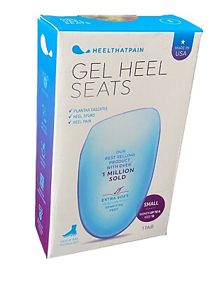#ad NEW HeelThatPain Gel Heel Seats Insoles Insert Women up to Size 6 Kids 13 $19.95