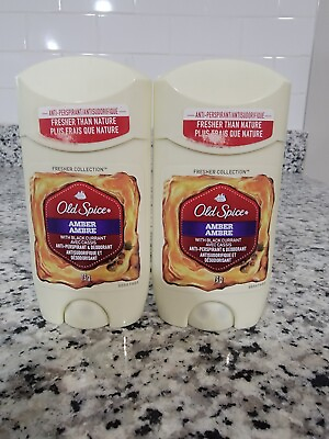 #ad #ad Lot of 2 Old Spice Amber with Black Currant Antiperspirant Deodorant 73 g $59.99