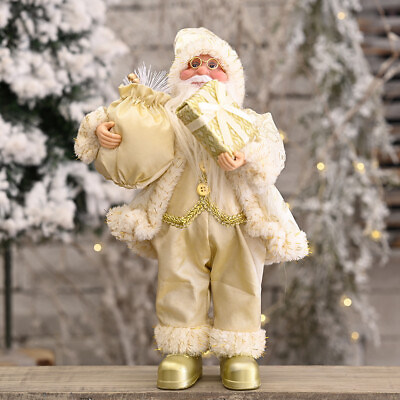 #ad Santa Claus Doll Standing Gift Santa Claus Christmas Decoration Event Ornament $16.99