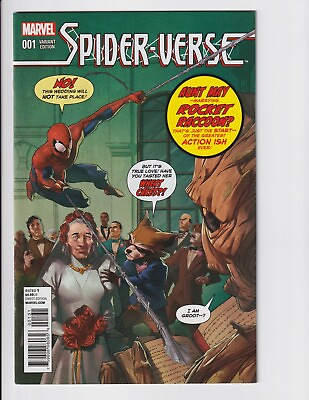 #ad SPIDER VERSE Vol.1 #1 NM Rocket and Groot Variant 1st Lady Spider $12.75