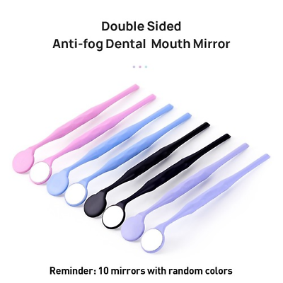 #ad 10pc box Dental Single Sided Mouth Mirrors Premium Front Mouth Exam Reflector $43.48