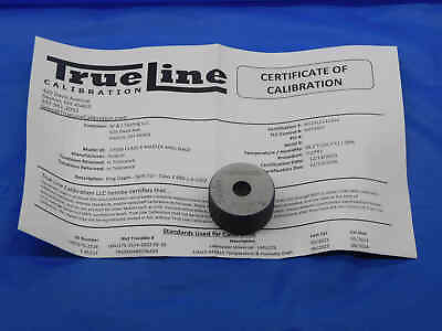 #ad .3750 CLASS XX MASTER PLAIN BORE RING GAGE ONSIZE 3 8 9.525 mm .375 CERTIFIED $84.99