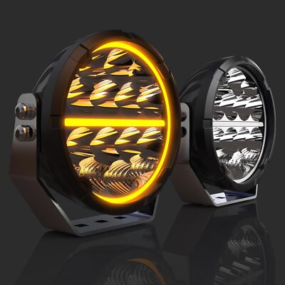 #ad 6.5 in Round LED Offroad Driving Lights DRL 160W Auxiliary Spot for Trucks 4x4 $167.85