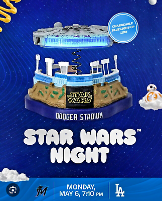 #ad *PRESALE* Star Wars Night Millennium Falcon LA Dodgers Stadium Bobble 5 6 24 SGA $135.00