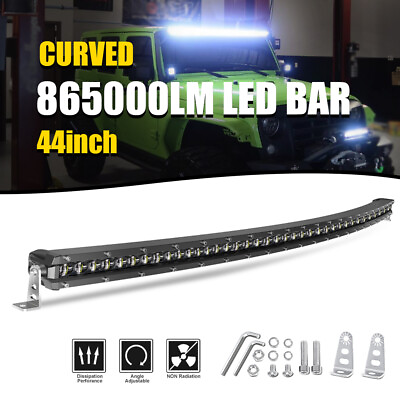 #ad 44inch 2400W Curved Led Work Combo Flood Spot Light Bar Driving ATV 4WD PK 42 45 $116.99