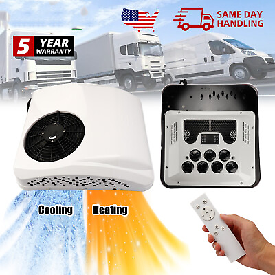 #ad 12V Roof Top Electric Air Conditioner Ac Unit with Heat Fit Motorhome RV Camper $658.79