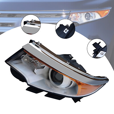 #ad Driver Side Light Assembly Left Lamp Halogen Headlight For Ford Edge 2011 2014 $140.60