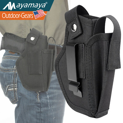 #ad Universal IWB OWB Tactical Gun Holster with Mag Pouch Concealed Carry Pistol $8.99
