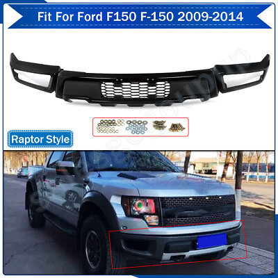 #ad NEW Conversion Raptor Style For 09 14 Ford F150 Steel Front Bumper Painted Black $282.99