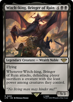 #ad MTG Witch king Bringer of Ruin The Lord of the Rings $4.69