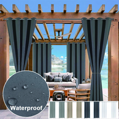 #ad Large Waterproof Patio Curtain Outdoor Garden Thermal Insulated Drapes 52*108#x27;#x27; $58.59