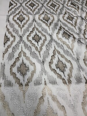 #ad Woven Embroidered Home decor Fabric Drapery Upholstery Medium Weight 2.5 yds $75.00