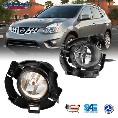 #ad Fog Lights For 2008 2013 Nissan Rogue Driving Front Bumper Lamps w Wiring Switch $49.99