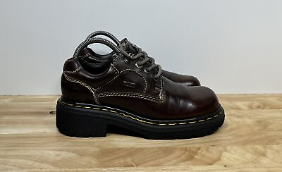 #ad Doc Dr. Martens 9272 Brown Oxford Boots Shoes Women#x27;s Size 8 Vintage 90#x27;s Chunky $85.00