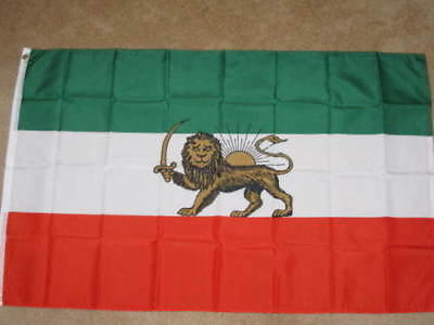#ad 3X5 OLD IRAN FLAG PERSIA FLAGS PERSIAN NEW BANNER 100D $8.88