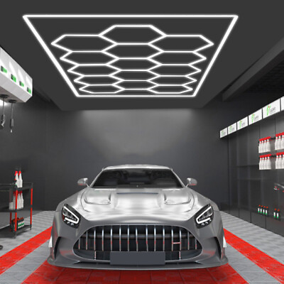 #ad Hexagon Garage Lights Customize 15X Led Hexagon Light for Car Shop Gym 6500K US $327.51