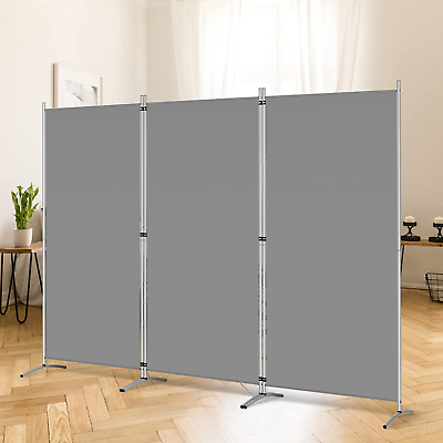 #ad RANTILA 3 Panel Room Divider 6 Ft Tall Folding Privacy Screen Freestanding Room $79.99