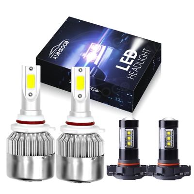 #ad AUIMSOCO 9012 LED Headlights 5202 Fog Light Bulbs for GMC Sierra 1500 2014 2015 $39.99