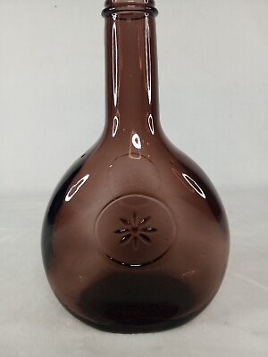#ad Vintage Purple Amethyst Glass Oro Bottle $7.99