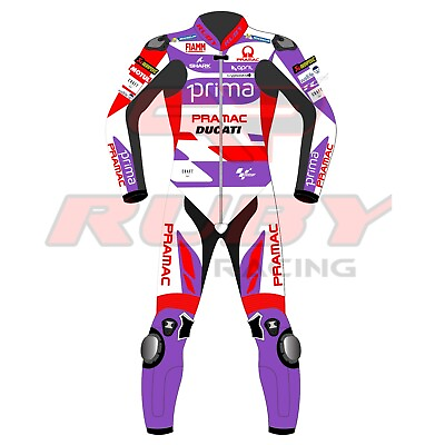 #ad Jorge Martin Ducati Pramac Motogp 2023 Men Motorbike Racing Leather Suit $399.99