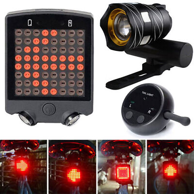 #ad USB Rechargeable LED Bicycle Headlight Bike Head Light Front Rear Lamp Cycling $29.99
