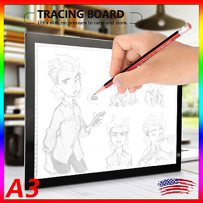 #ad A3 LED Light Tracing Box Design Tattoo Stencil Artist Drawing Lightbox Pad Board $48.99