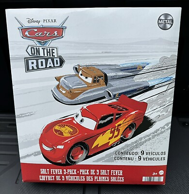 #ad Disney Pixar Cars on the Road Salt Fever 9 Pack New Mattel $29.99