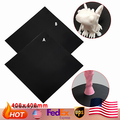 #ad 400x400mm Square Build Surface Heat Hot Bed Magnetic Sticker Mat for 3D Printer $24.71