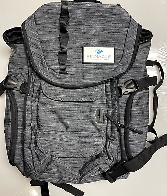 #ad Pinnacle Logo Backpack Origaudio The Mission Computer Gray Laptop Bag Pack K1 $20.00