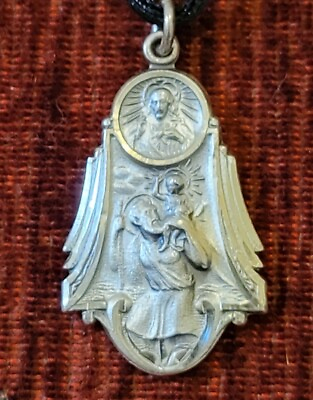 #ad St. Christopher Vintage amp; New Sterling Medal Catholic France Religious $65.99