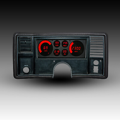 #ad Intellitronix 1978 1988 Monte Carlo DIGITAL Dash Panel Red LED Direct Fit Gauges $347.76