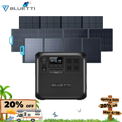 #ad BLUETTI 1800W Solar Portable Power Station AC180 with Optional Solar panel Kit $648.00
