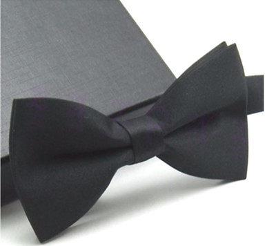 #ad Men#x27;s Classic Formal Butterfly Pre tied Black Bow tie Bowtie Wedding Party Prom $6.88