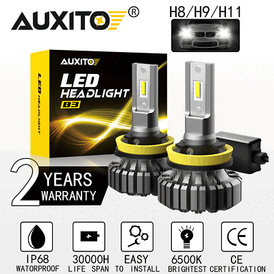 #ad 2X H8 H11 LED Headlight Bulbs 20000LM 6500K Xenon WhiteLow Beam Conversion Kit $31.99
