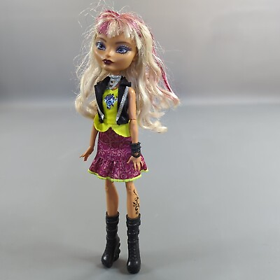 #ad Ever After High Melody Piper Fashion Doll Signature Tattoo Music Blonde AU $29.99