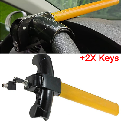 #ad Anti Theft Steering Wheel Security Lock for Most Cars Universal Truck SUV Garage $18.99