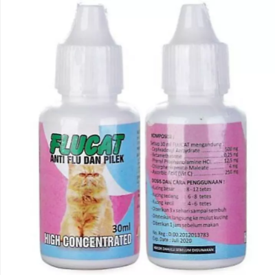 #ad FLUCAT Drops 30ml Effective To Treat Flu and Cold For Cat Original Free shipp $44.50