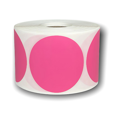 #ad Pink Direct Thermal Labels Zebra Rollo amp; Munbyn Compt. 2.5quot; Round 1 Roll $13.99
