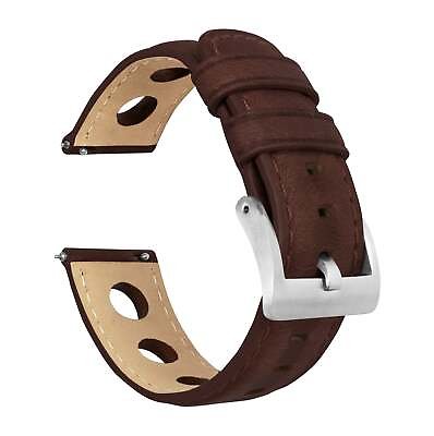#ad Samsung Galaxy Watch4 Rally Horween Leather Chocolate Brown Watch Band Watch Ban $44.99
